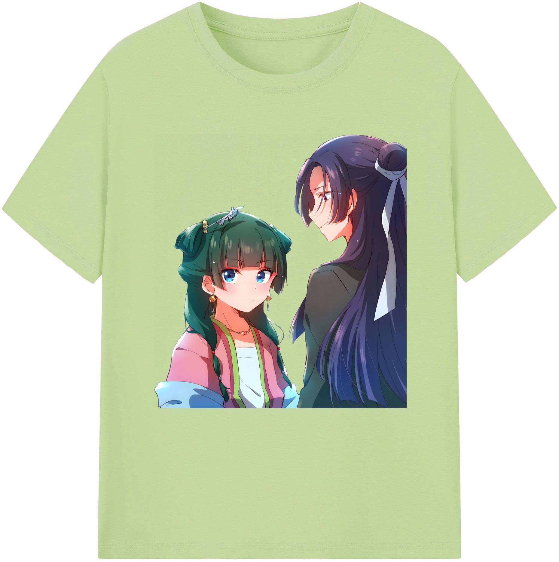 （画像用） 薬屋のひとりごと The Apothecary Diaries 綿100％半袖Tシャツ（フロントプリント）